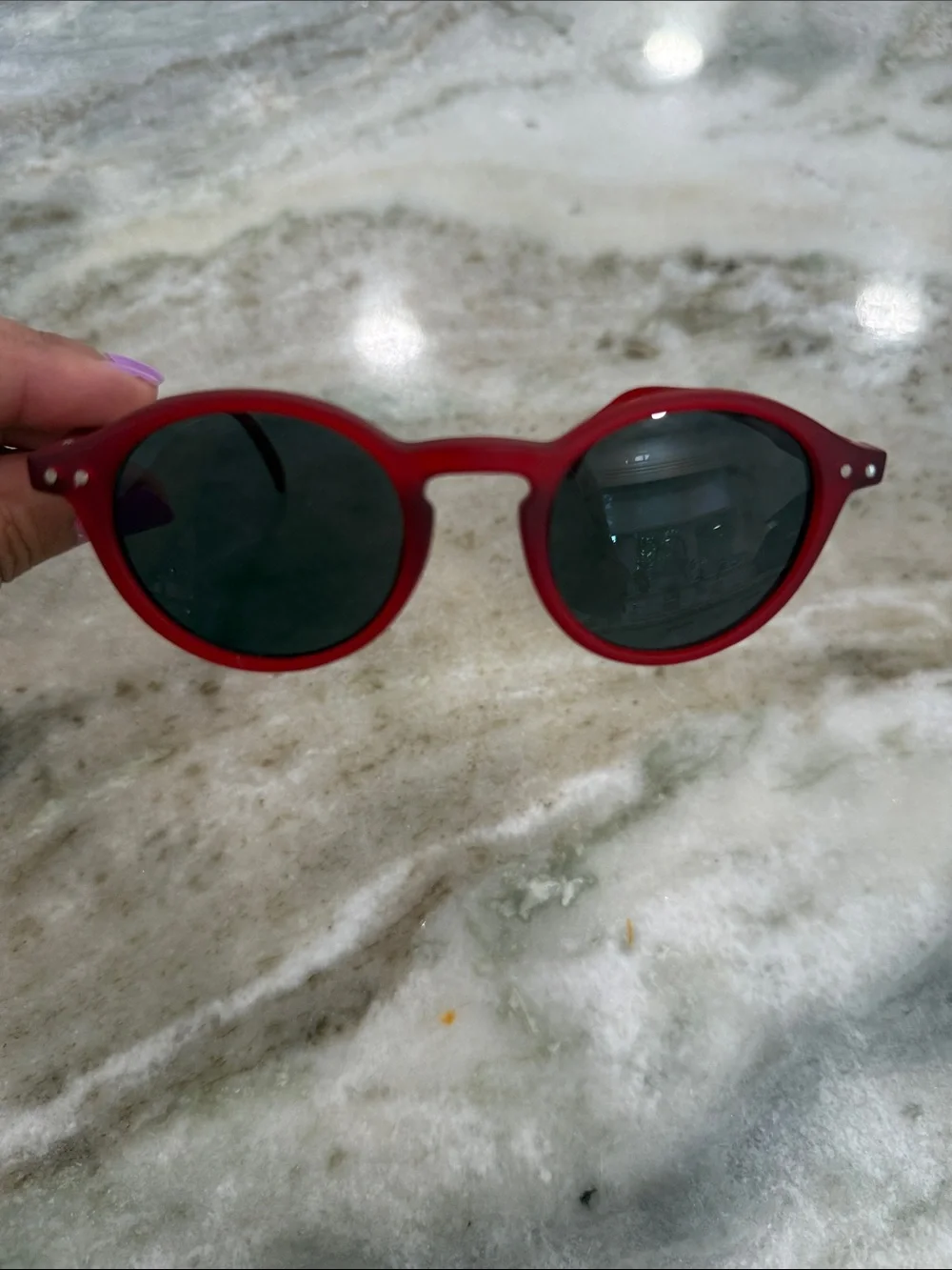 Izipizi Kids junior sun Red Round Sunglasses